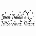Timbro Autoinchiostrante Buon Natale Felice Anno Nuovo