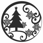 Timbro Autoinchiostrante Decorazione Natalizia