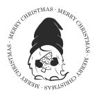 Timbro Manuale in Legno Gnomo Merry Christmas