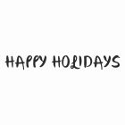 Timbro Manuale in Legno Happy Holidays