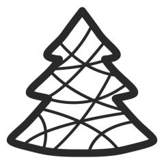 Sigillo Albero di Natale con Decorazione