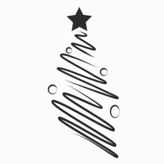 Pressa Albero di Natale Righe