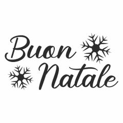 Pressa Buon Natale e Fiocco di Neve
